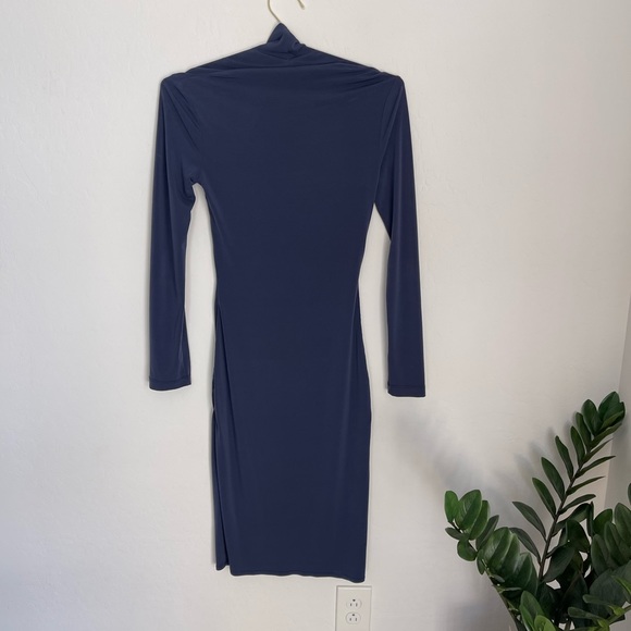 B.SMART Bodycon Cowl Neckline Midi Dress Size Small - Picture 4 of 5